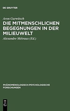 portada Die Mitmenschlichen Begegnungen in der Milieuwelt (in German)