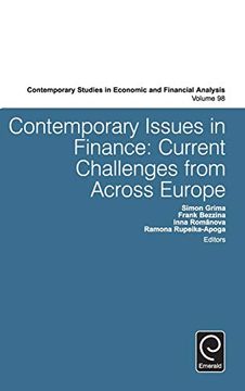 portada Contemporary Issues in Finance: Current Challenges From Across Europe (Contemporary Studies in Economic and Financial Analysis, 98) (in English)