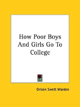 portada how poor boys and girls go to college (en Inglés)