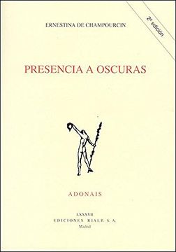 portada Presencia a oscuras (Poesía. Adonais) (in Spanish)