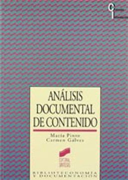 portada análisis documental de contenidos (in Spanish)