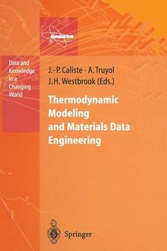 portada thermodynamic modeling and materials data engineering (en Inglés)