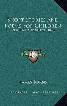 portada short stories and poems for children: original and select (1846) (en Inglés)