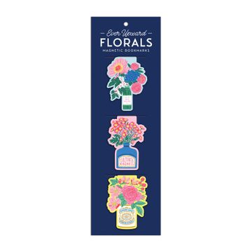 portada Floral Magnetic Bookmarks: Ever Upward (en Inglés)