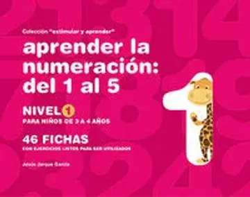 portada Aprender la Numeración: Del 1 al 5: Nivel 1: Para Niños de 3 a 4 Años (in Spanish)