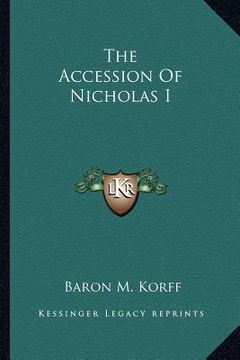 portada the accession of nicholas i