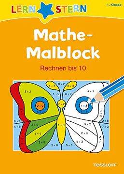 portada Lernstern: Mathe-Malblock 1. Klasse. Rechnen bis 10 (en Alemán)