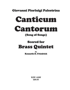 portada Canticum Cantorum - brass quintet score (en Inglés)