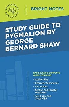 portada Study Guide to Pygmalion by George Bernard Shaw (Bright Notes) (en Inglés)