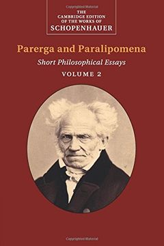 portada Schopenhauer: Parerga and Paralipomena (The Cambridge Edition of the Works of Schopenhauer) 