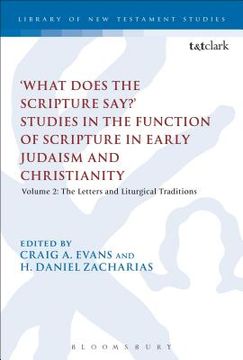 portada 'What Does the Scripture Say?' Studies in the Function of Scripture in Early Judaism and Christianity (in English)