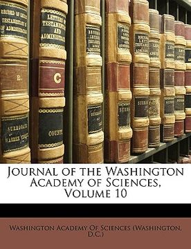 portada journal of the washington academy of sciences, volume 10 (en Inglés)