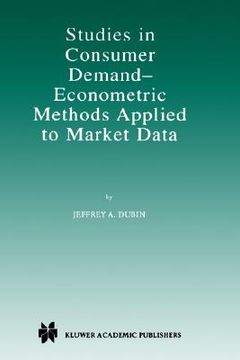 portada studies in consumer demand-econometric methods applied to market data (en Inglés)