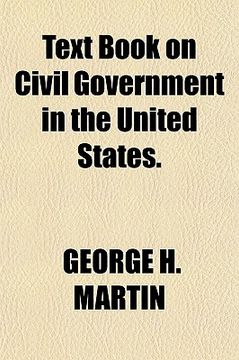 portada text book on civil government in the united states.