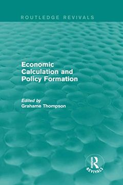 portada Economic Calculations and Policy Formation (Routledge Revivals) (en Inglés)