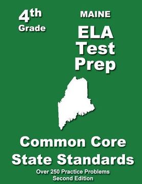 portada Maine 4th Grade ELA Test Prep: Common Core Learning Standards (in English)