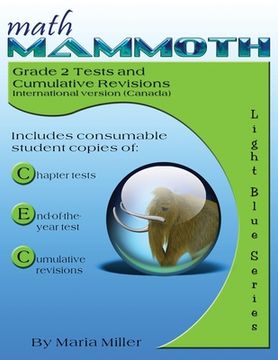 portada Math Mammoth Grade 2 Tests and Cumulative Revisions, International Version (Canada) (in English)