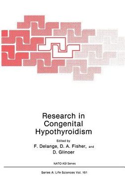 portada Research in Congenital Hypothyroidism (en Inglés)