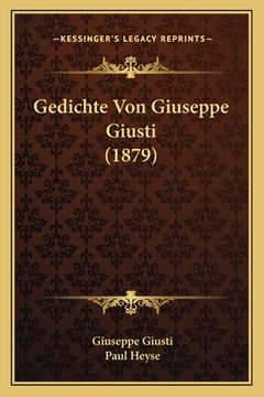 portada Gedichte Von Giuseppe Giusti (1879) (in German)