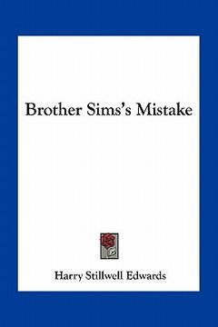 portada brother sims's mistake (in English)