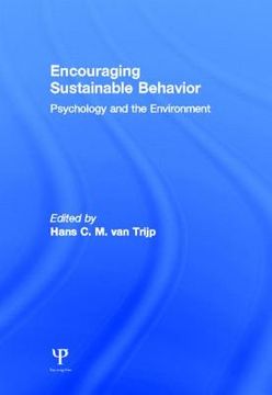 portada Encouraging Sustainable Behavior: Psychology and the Environment (en Inglés)