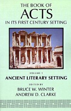 portada the book of acts in its ancient literary setting (in English)