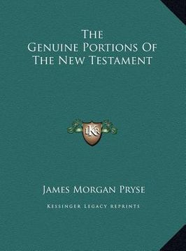 portada the genuine portions of the new testament (in English)