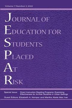 portada Direction Instruction Reading Programs: Examining Effectiveness for At-Risk Students in Urban Settings: A Special Issue of the Journal of Education fo