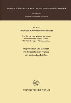 portada Möglichkeiten Und Grenzen Der Holografischen Prüfung Von Verbundwerkstoffen (en Alemán)