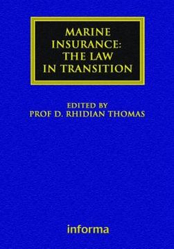 portada Marine Insurance: The Law in Transition (en Inglés)