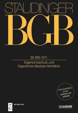 portada §§ 985-1011: (Eigentumsschutz und Eigentümer-Besitzer-Verhältnis) (in German)