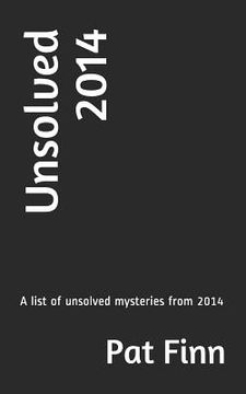 portada Unsolved 2014 (en Inglés)