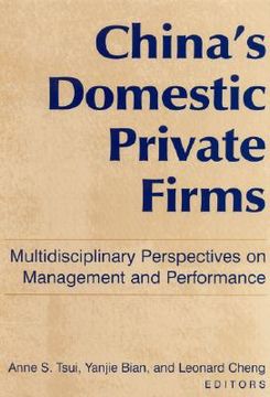 portada china's domestic private firms: multidisciplinary perspectives on management and performance (en Inglés)