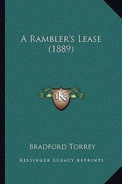 portada a rambler's lease (1889) (en Inglés)