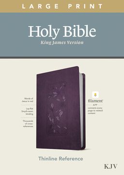 portada Kjv Large Print Thinline Reference Bible, Filament Edition (in English)