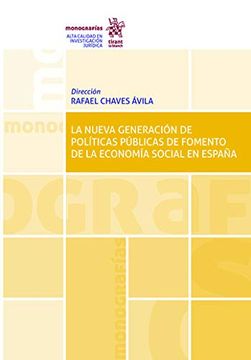 portada La Nueva Generación de Políticas Públicas de Fomento de la Economía Social en España (Monografías) (in Spanish)