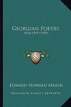portada georgian poetry: 1918-1919 (1919) (en Inglés)