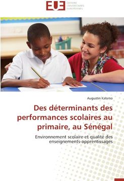 portada Des Determinants Des Performances Scolaires Au Primaire, Au Senegal
