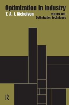 portada Optimization in Industry: Volume 1, Optimization Techniques (en Inglés)