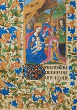 portada Carnet Blanc, Heures Jeanne de France, Enfant Jésus (en Francés)
