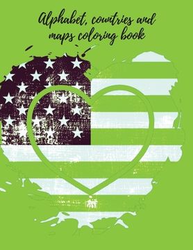 portada Alphabet, countries and maps coloring book. (en Inglés)