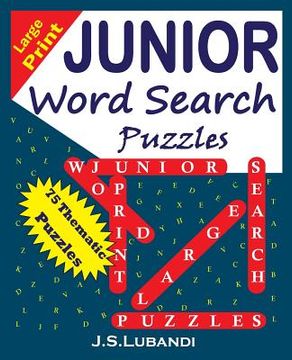 portada Large Print JUNIOR Word Search Puzzles (en Inglés)