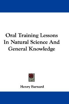 portada oral training lessons in natural science and general knowledge (en Inglés)