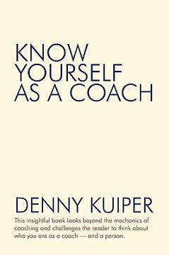 portada know yourself as a coach (en Inglés)