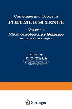 portada Macromolecular Science: Retrospect and Prospect (en Inglés)