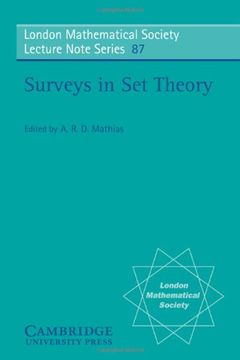 portada Surveys in set Theory Paperback (London Mathematical Society Lecture Note Series) (en Inglés)
