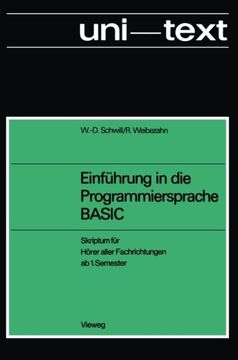 portada Einführung in die Programmiersprache BASIC: Anleitung zum Selbststudium ; Skriptum für Hörer aller Fachrichtungen ab 1. Semester (German Edition)