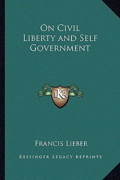 portada on civil liberty and self government (in English)