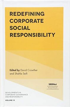 portada Redefining Corporate Social Responsibility: 13 (Developments in Corporate Governance and Responsibility) (en Inglés)