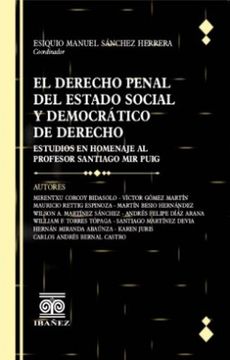 portada EL DERECHO PENAL DEL ESTADO SOCIAL Y DEMOCRATICO DE DERECHO